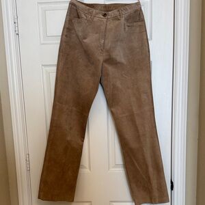 Lauren Ralph Lauren Suede Pants Size 12 in Size Excellent Used Condition